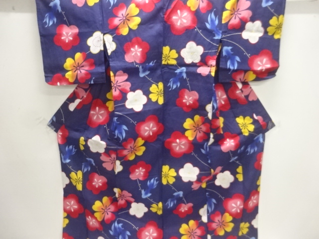 JAPANESE KIMONO / YUKATA / UME & GOLDEN FISH